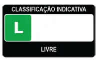 selo de classifica&ccedil;&atilde;o indicativa de conte&uacute;do livre para todas as idades
