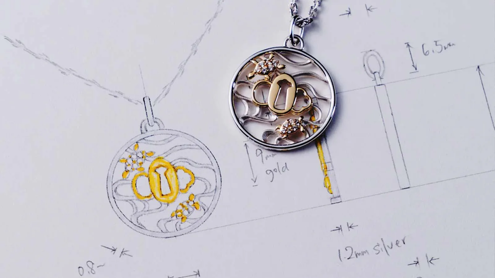 joias inspiradas em espadas de samurais