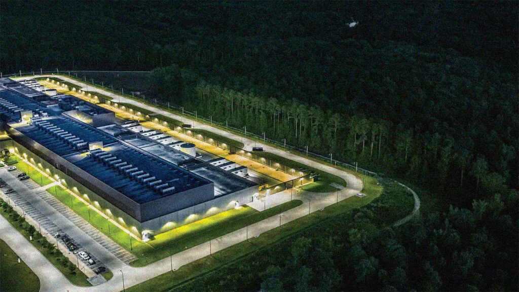 pr&eacute;dio de data center da Meta instalado no estado da Ge&oacute;rgia, nos EUA