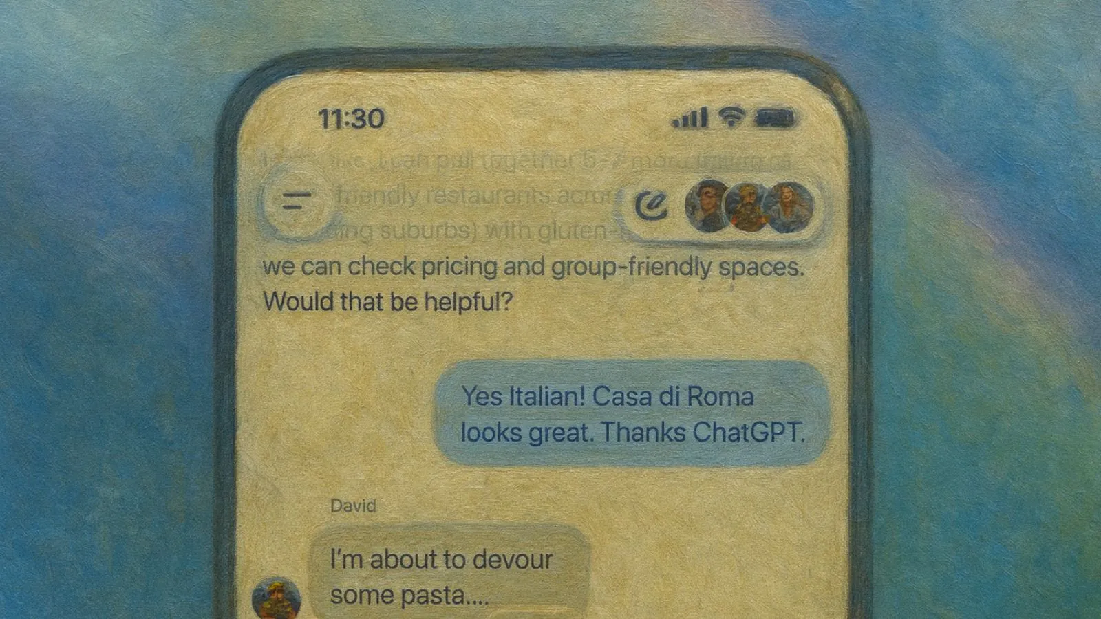 Conversas em grupo ChatGPT