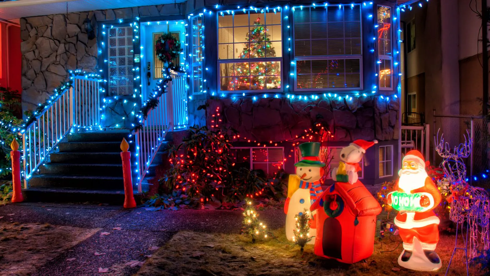 Casa enfeitada para o Natal