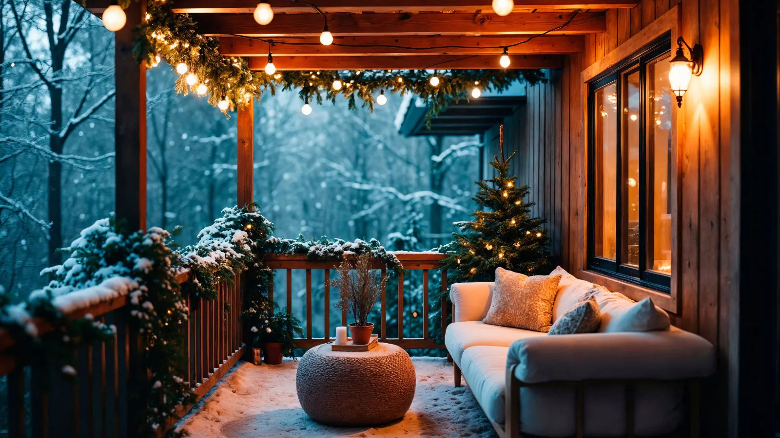 Casa decorada para o Natal