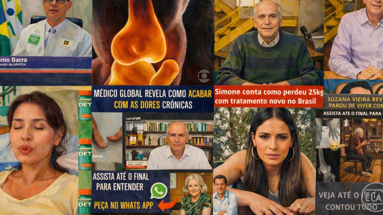 Diversos anúncios de saúde