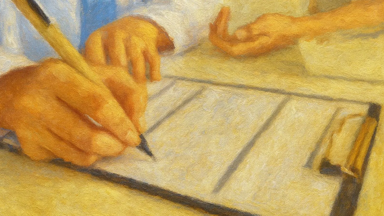 Médico fazendo atestado