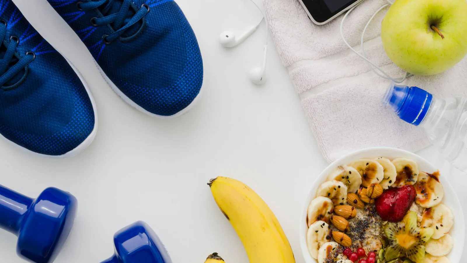 Objetos de hábitos saudáveis