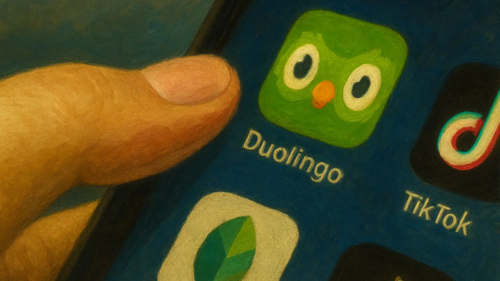 Aplicativo Duolingo celular