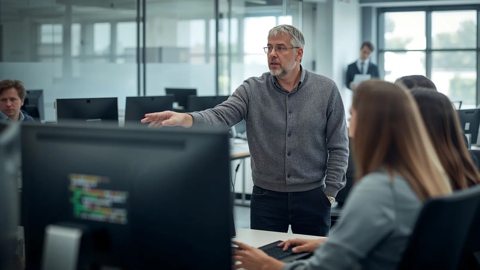 Homem escritório trabalhando