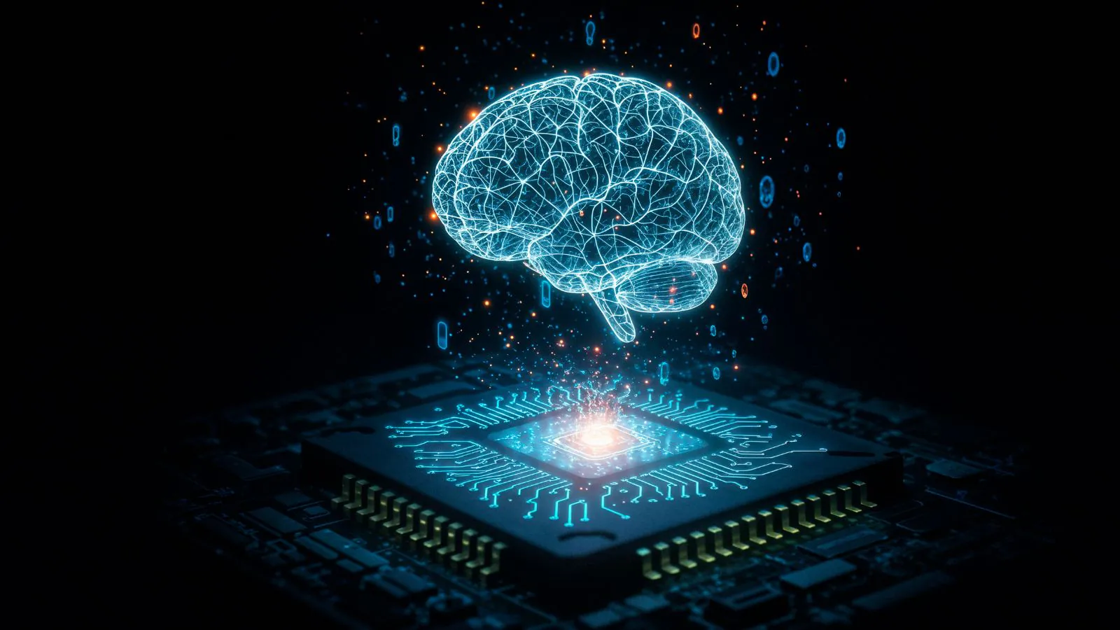 Conceito de IA e cérebro