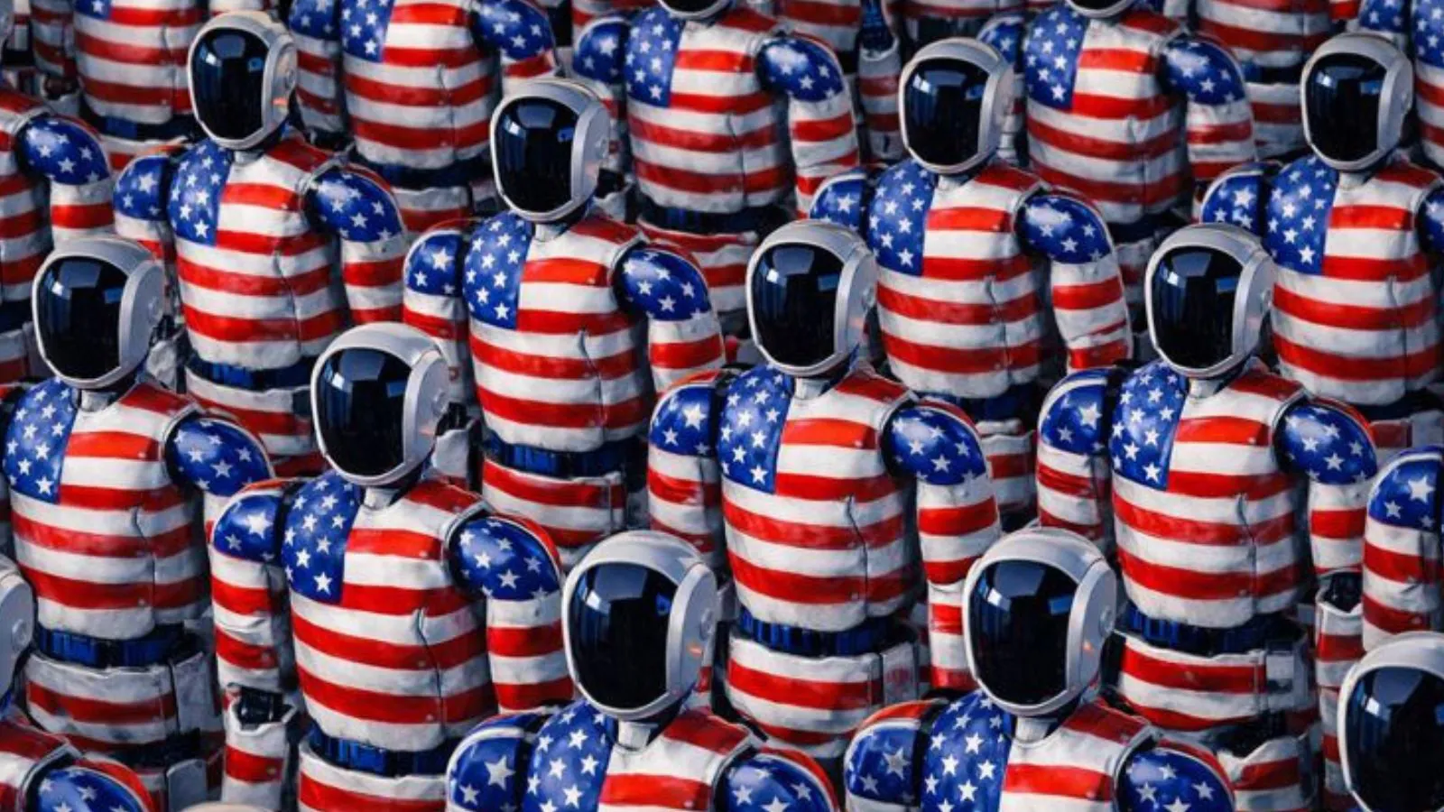 Exército de robôs humanoídes EUA