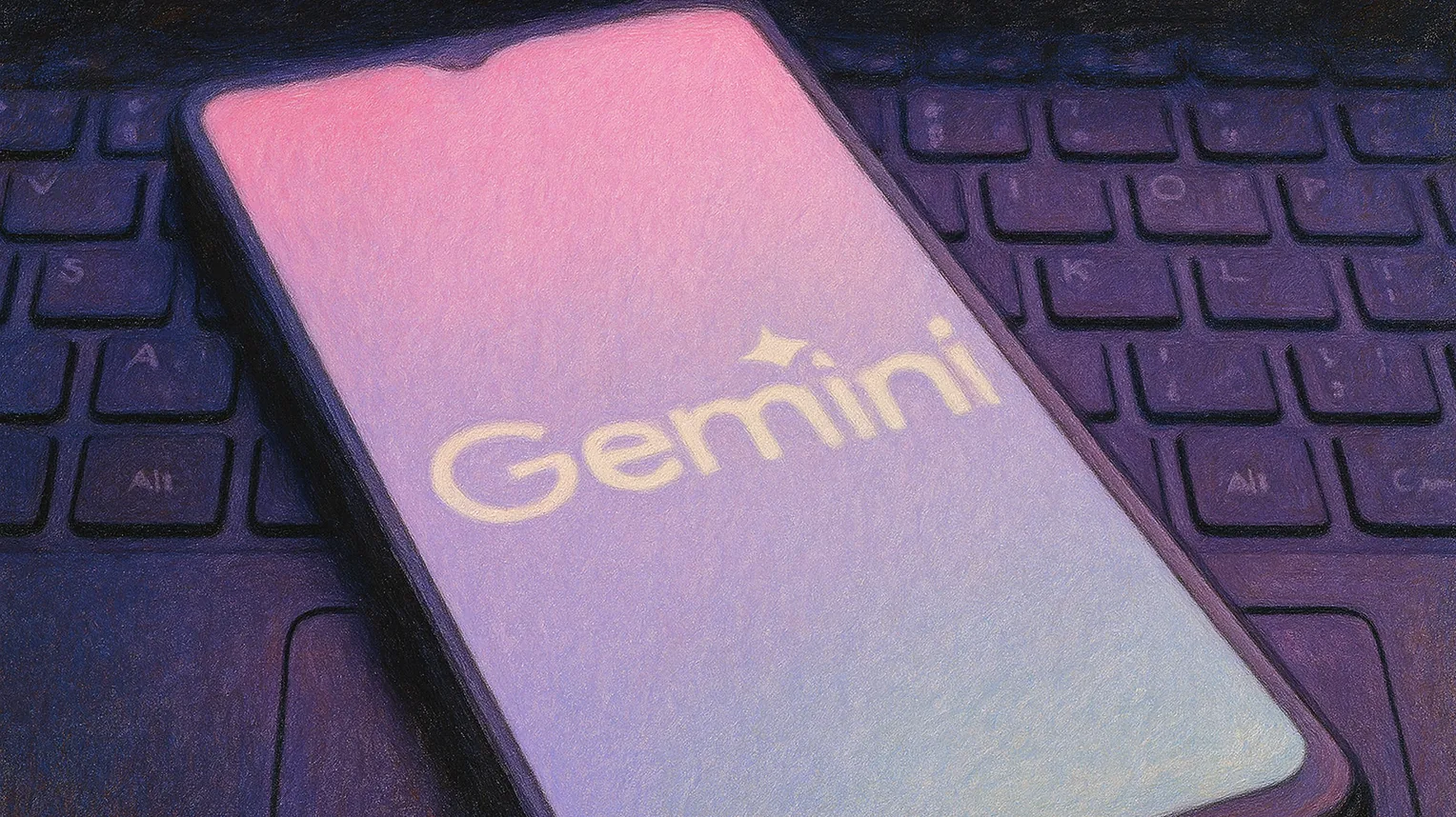 Tela com Gemini aberto no celular