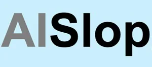 quadro com o termo AI slop