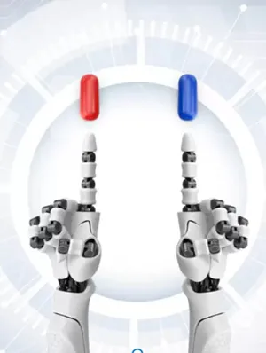 m&atilde;os rob&oacute;ticas representando g&ecirc;meos digitais