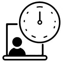 relógio contabiliza tempo de trabalho