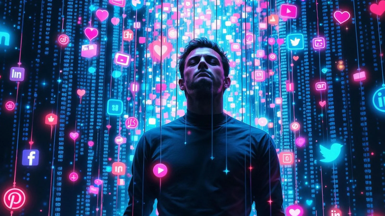 Pessoas no meio de notificações