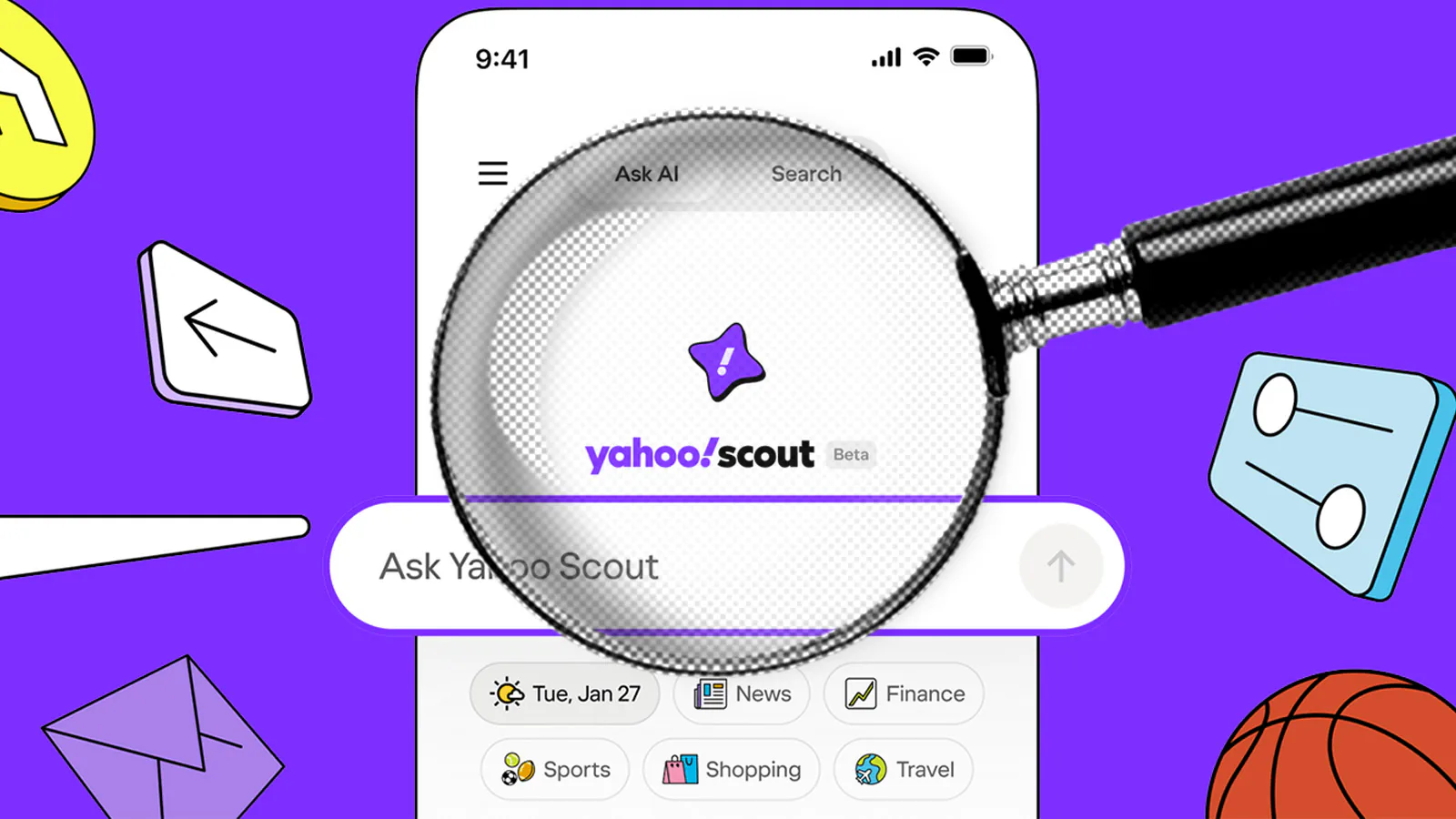 busca com inteligência artificial no Yahoo