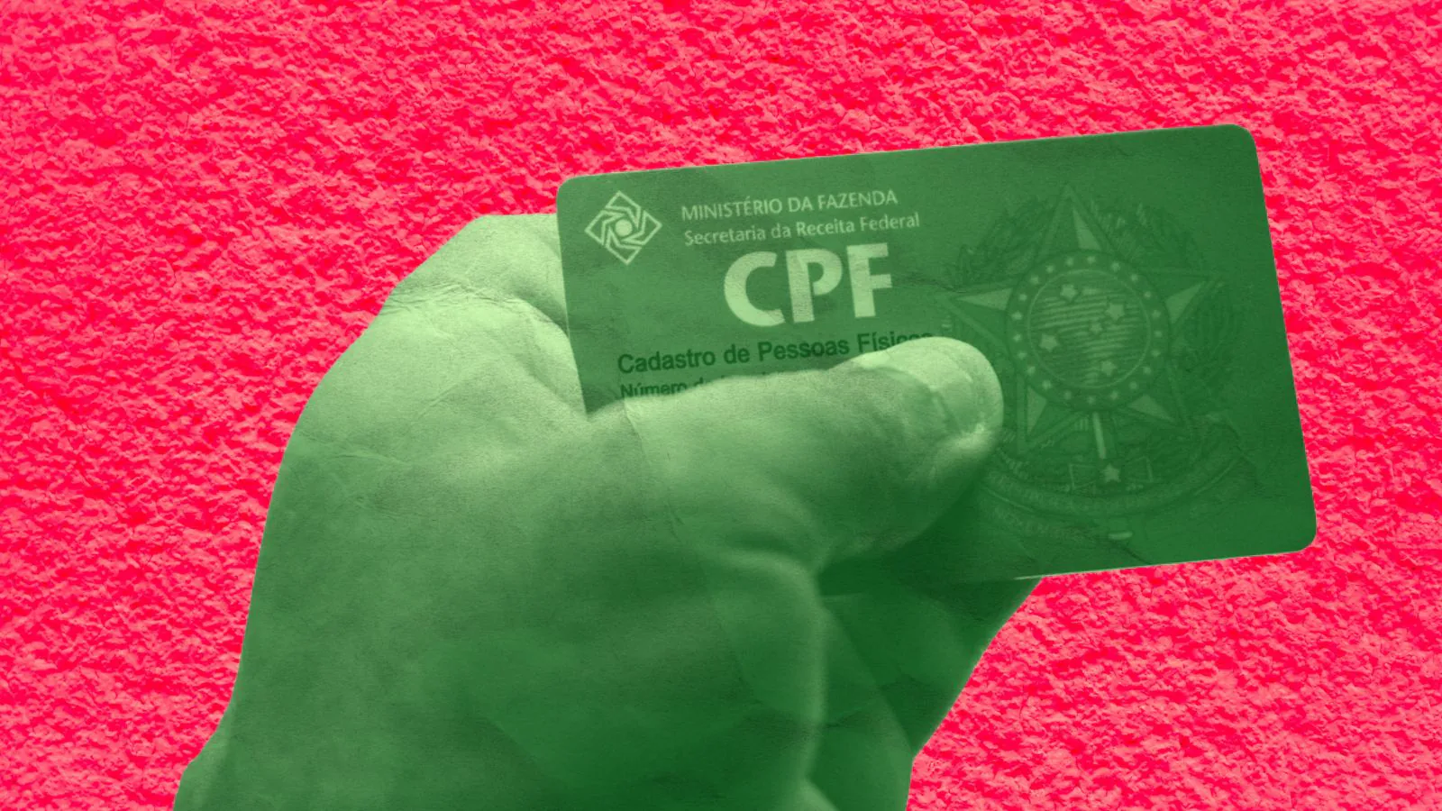 Mão segurando CPF