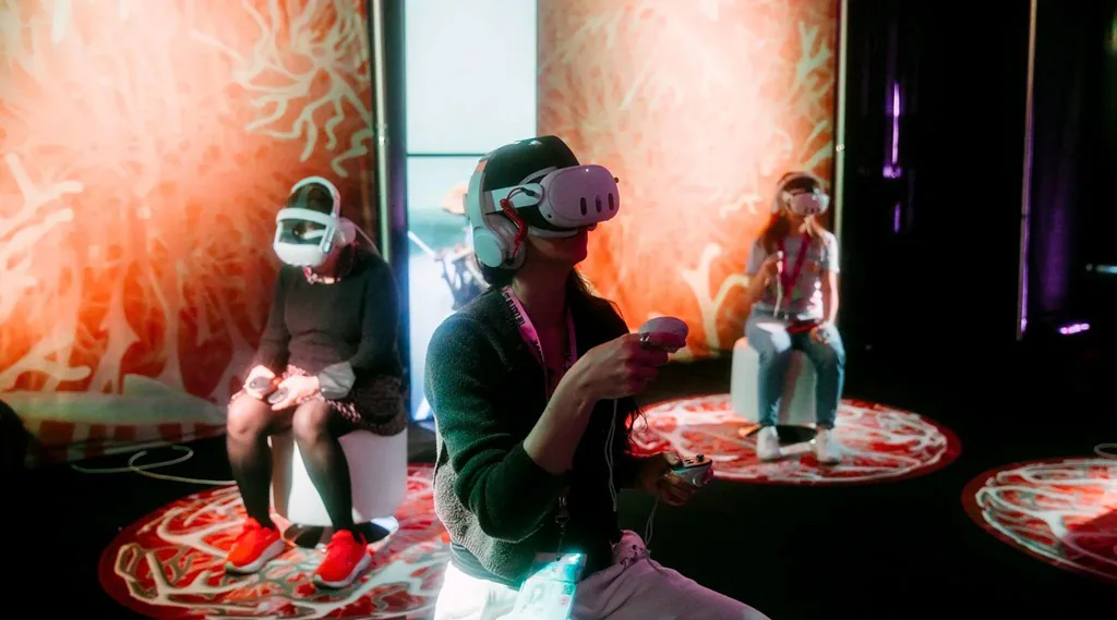 experiência em realidade virtual no SXSW XR Experience