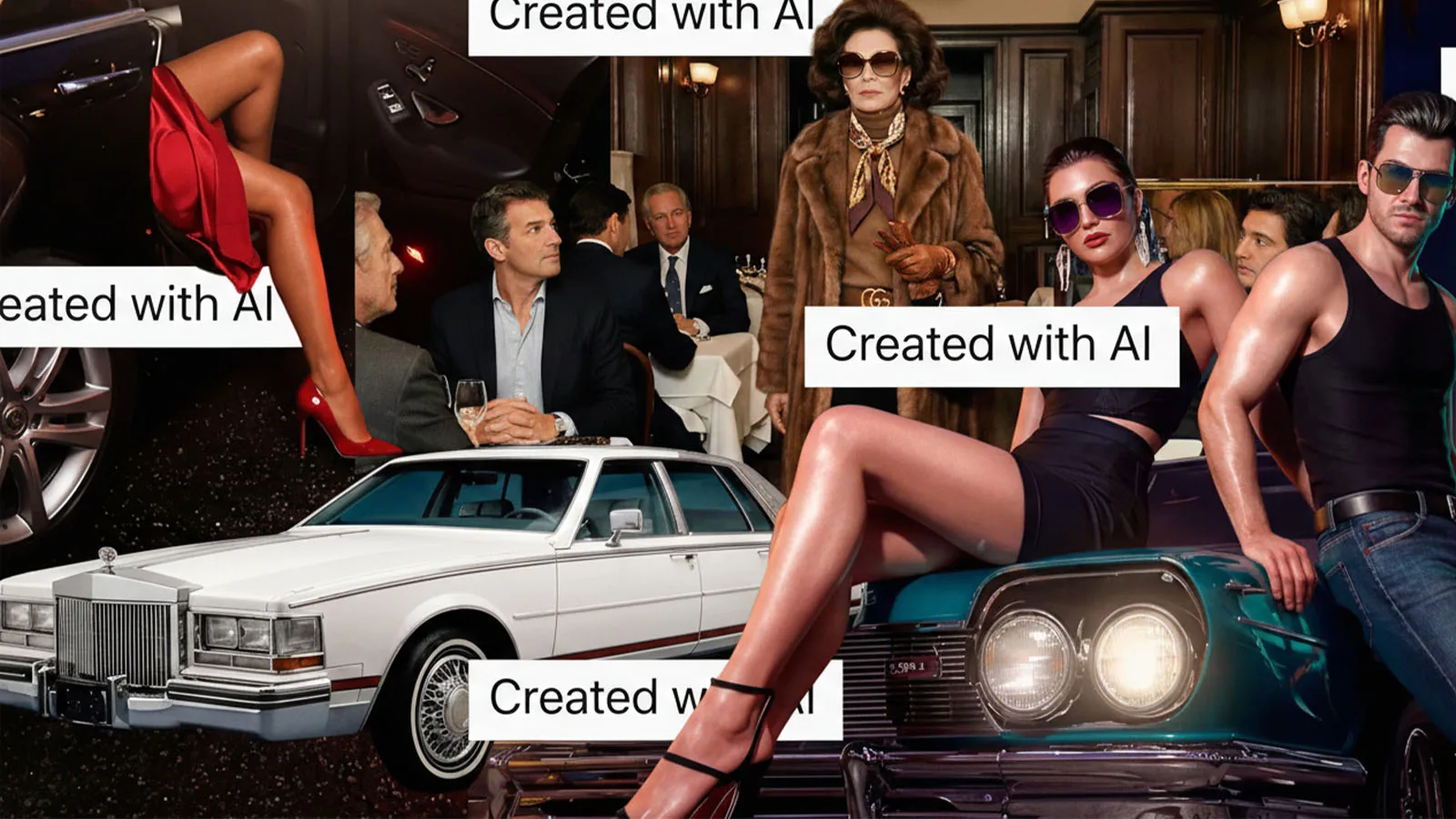 anúncios da marca Gucci criados por inteligência artificial