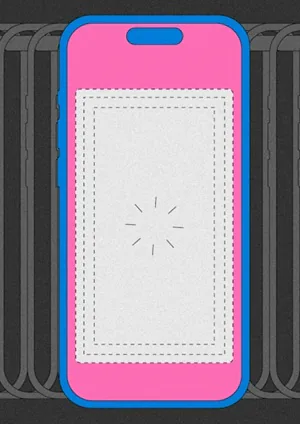 ilustra&ccedil;&atilde;o representando v&iacute;cio em celular e redes sociais