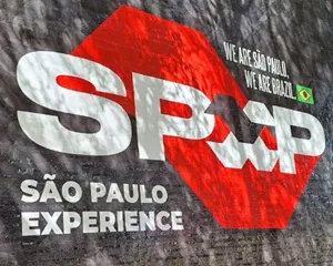 Logotipo da SP House no festival SXSW