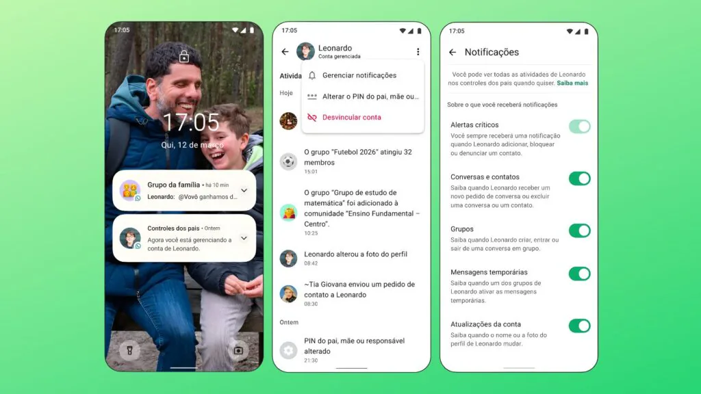 WhatsApp cria ferramenta para pais controlarem quem fala com filhos