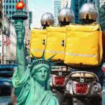 abrigo para entregadores de apps em Nova York