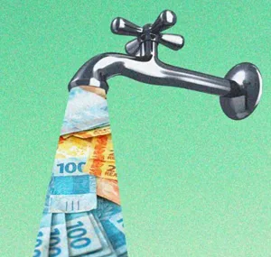 torneira de dinheiro