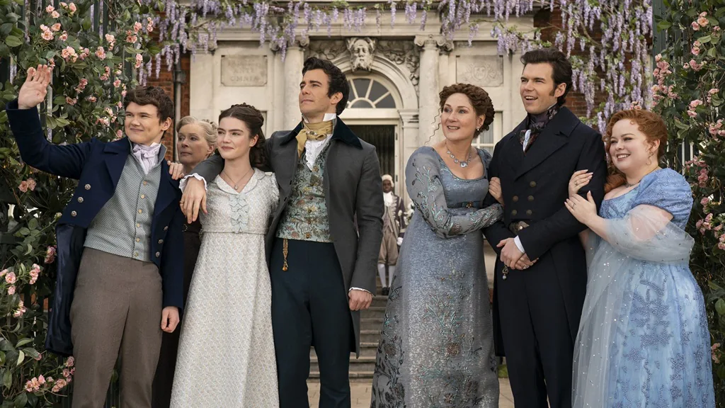 cena do seriado "Bridgenrton", da Netflix