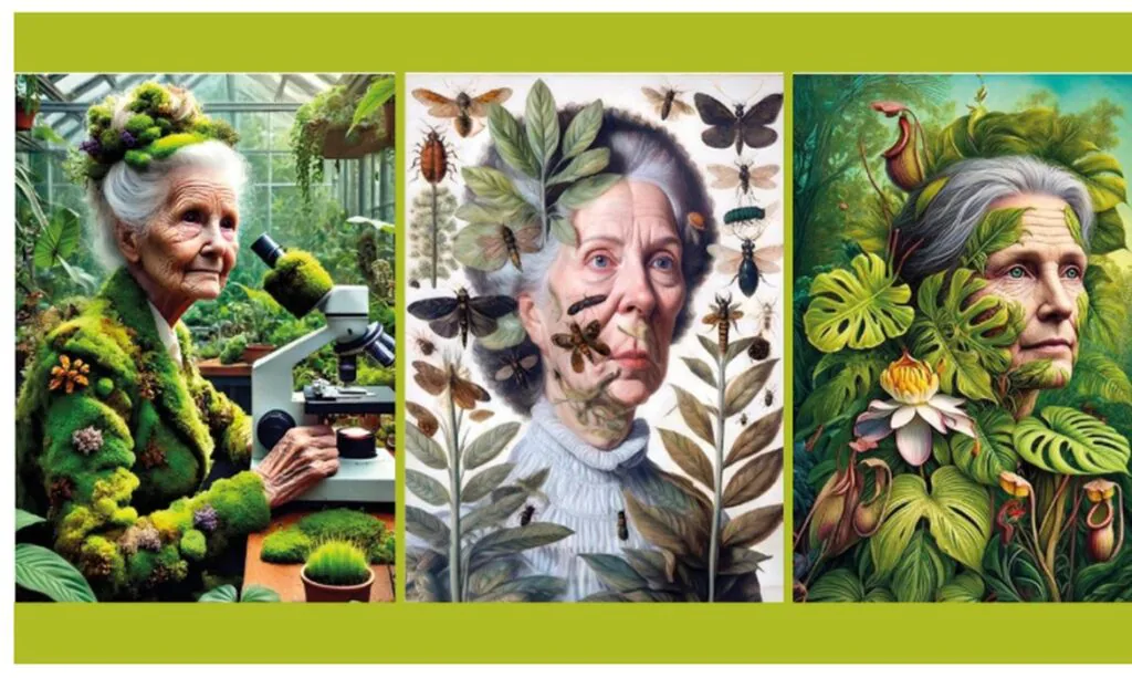 Retratos da artista visual Giselle Beiguelman feitos atrav&eacute;s de IA 