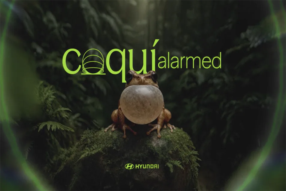 Cena da campanha Coqu&iacute; Alarmed, da Hyundai, vencedora do Grand Prix de Audio & Radio no Cannes Lions 2026.