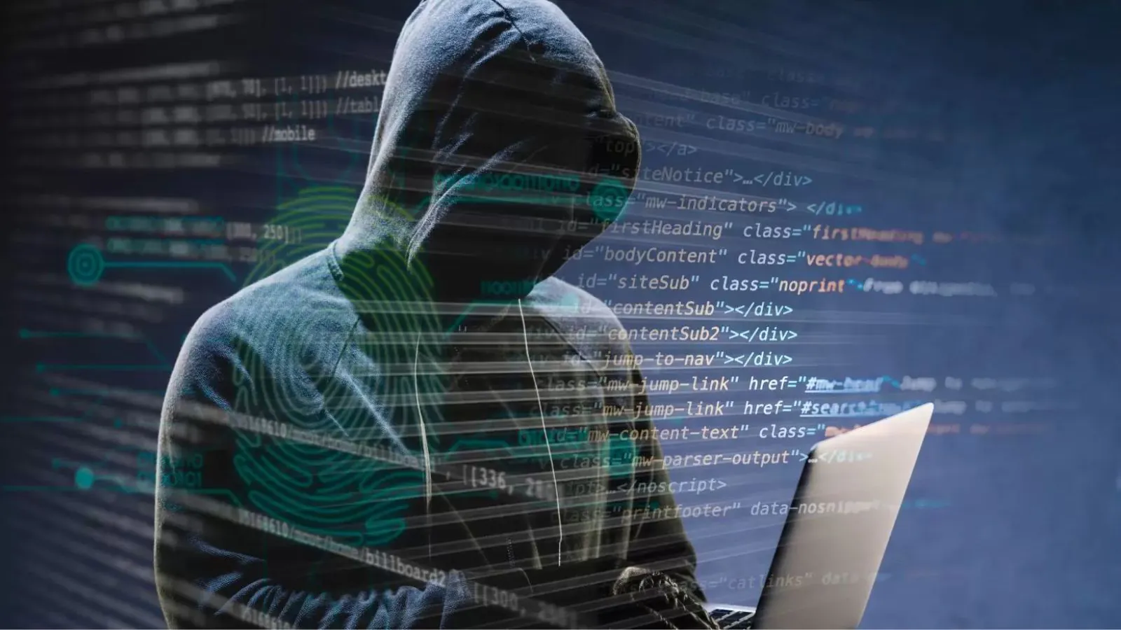 Hacker acessando o computador