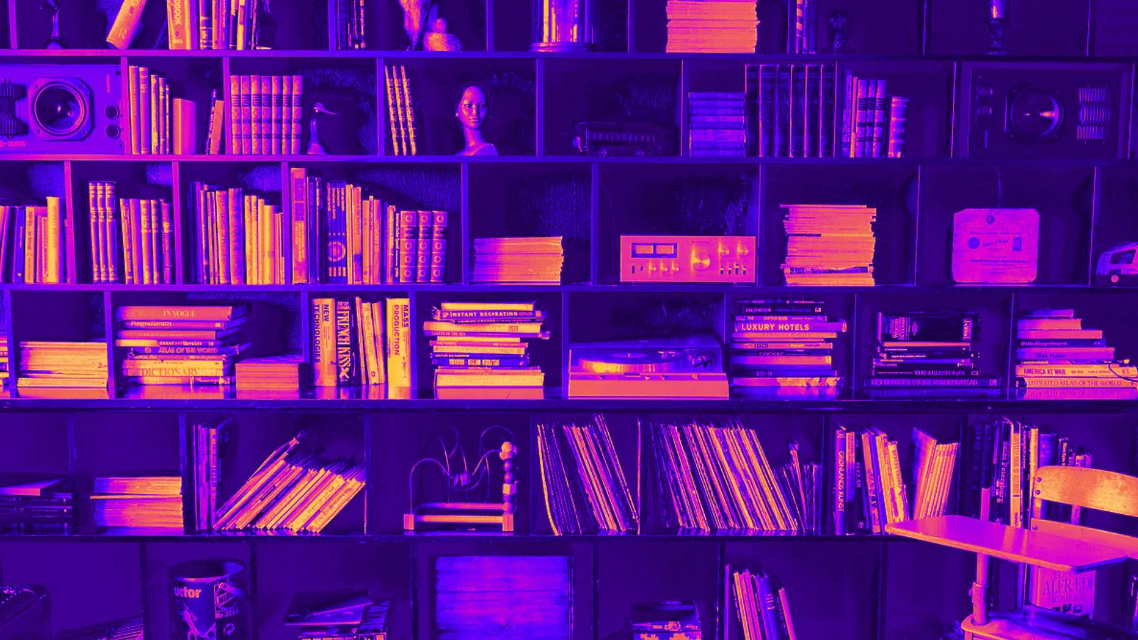 Estante de livros