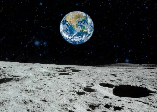 planeta Terra visto a partir da Lua
