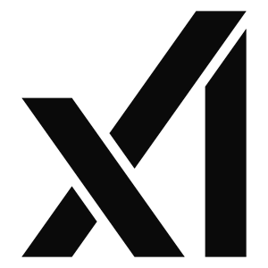 logotipo da xAI, divisão de inteligência artificial da SpaceX