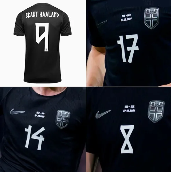 A tipografia da camisa da Noruega esconde uma homenagem aos vikings