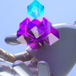 Conceito de nuvem AI com mão robótica