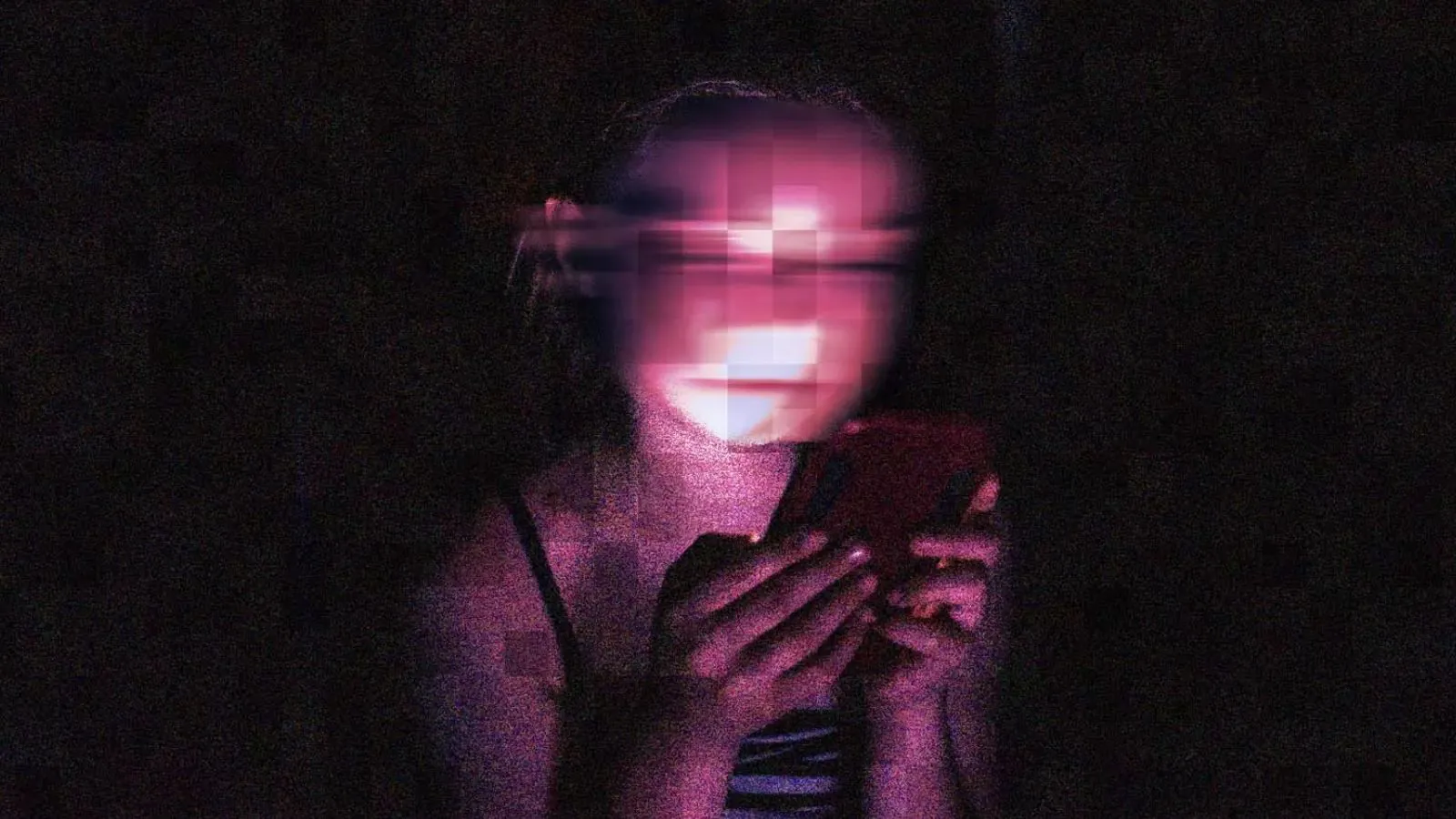 Criança usando o celular