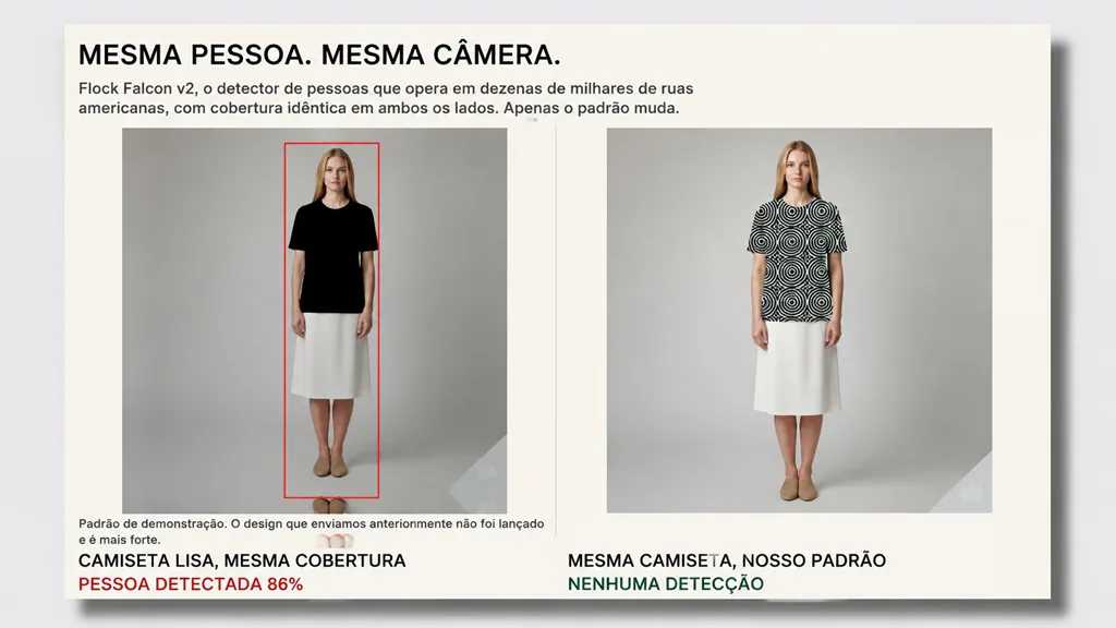 roupa criada para confundir câmeras de vigilância com IA