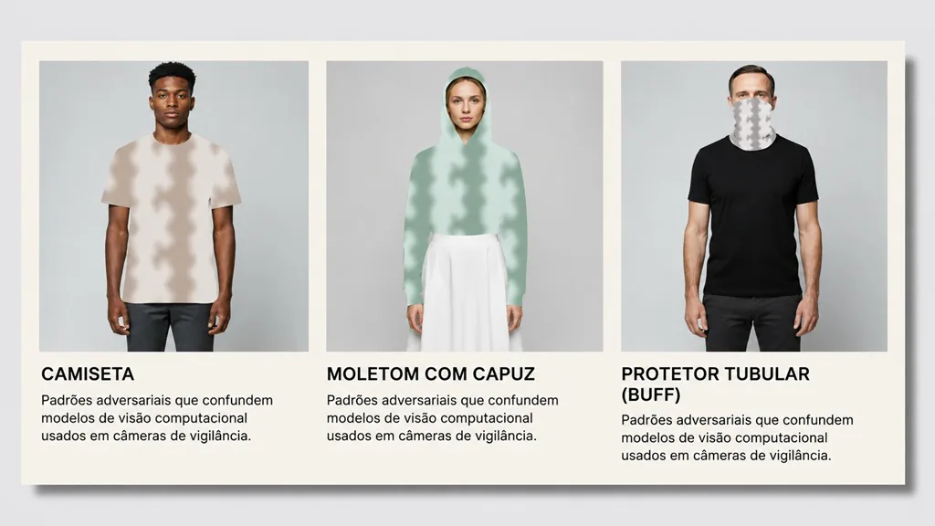 roupas criadas para confundir câmeras de vigilância com IA